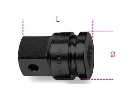 BETA   728/16 RACCORDO MACCHINA QUADRO FEMMINA 3/4" E MASCHIO 1"