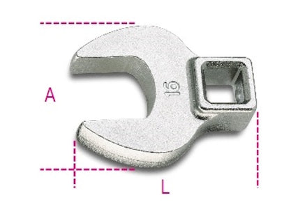 BETA   910CF CHIAVE A ZAMPA DI GALLO 3/8" MM16