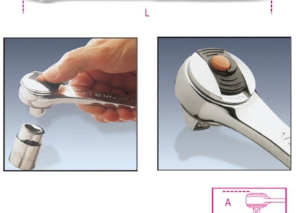 BETA   920/55LC CRICCHETTO REVERSIBILE 72 DENTI 1/2"  LOCKING SYSTEM*
