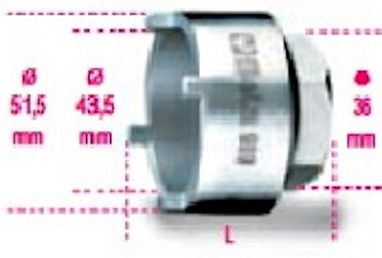 BETA   969 CHIAVE A BUSSOLA PER GHIERE MM35X1,5 ATTACCO M12X1,25*