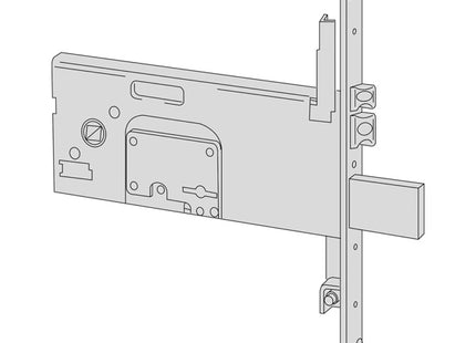 CISA ELETTROSERRATURA DA INFILARE PER FASCE H.MM78 ENTRATA MM90 AMBIDX