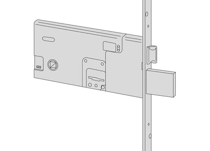 CISA SERRATURA DA INFILARE A DOPPIA MAPPA PER FASCE ENTRATA MM70 AMBIDX