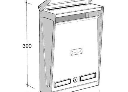 SILMEC CASSETTA POSTALE MOD. S012 IN ACCIAIO INOX