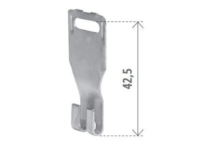 BOLIS GANCIO MOBILE INTERMEDIO ZINCATO PER TAPPARELLE CONFEZIONE PZ10