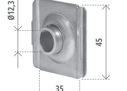 BOLIS CUSCINETTO QUADRO PER SUPPORTO A CASSONETTO TAPPARELLE