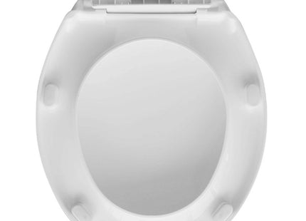 DIANFLEX SEDILE WC UNIVERSALE SELF-CLOSING MODELLO VESUVIO BIANCO