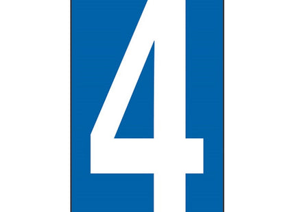 NUMERO ADESIVO BIANCO FONDO BLU MM100X 56 (4)*