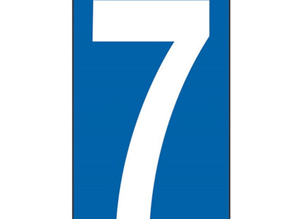 NUMERO ADESIVO BIANCO FONDO BLU MM100X 56 (7)*