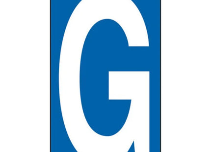 LETTERA ADESIVA BIANCA FONDO BLU MM 56X100 (G)*