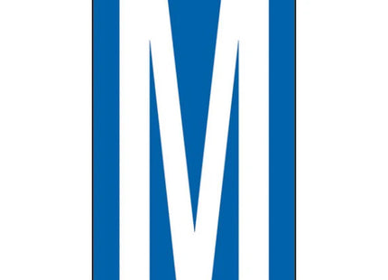 LETTERA ADESIVA BIANCA FONDO BLU MM 56X100 (M)*