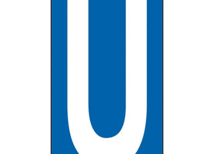 LETTERA ADESIVA BIANCA FONDO BLU MM 56X100 (U)*