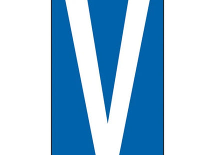 LETTERA ADESIVA BIANCA FONDO BLU MM 56X100 (V)*