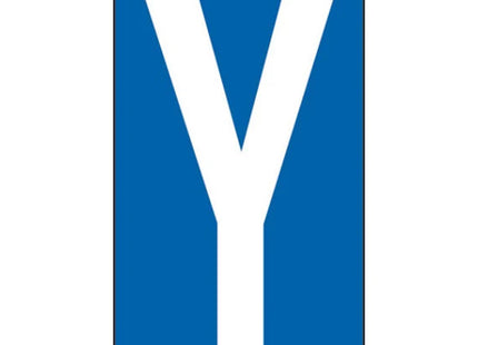 LETTERA ADESIVA BIANCA FONDO BLU MM 56X100 (Y)*