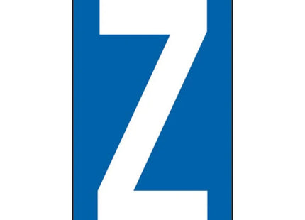 LETTERA ADESIVA BIANCA FONDO BLU MM 56X100 (Z)*