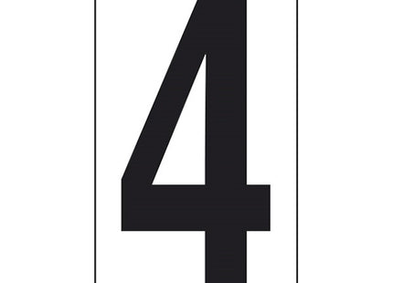 NUMERO ADESIVO NERO FONDO BIANCO MM125X 70 (4)