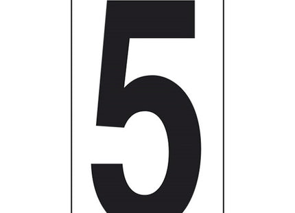 NUMERO ADESIVO NERO FONDO BIANCO MM125X 70 (5)