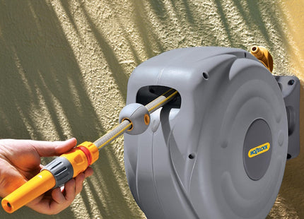 HOZELOCK RULLO AVVOLGITUBO AUTO REEL AUTOMATICO CON MT10 DI TUBO