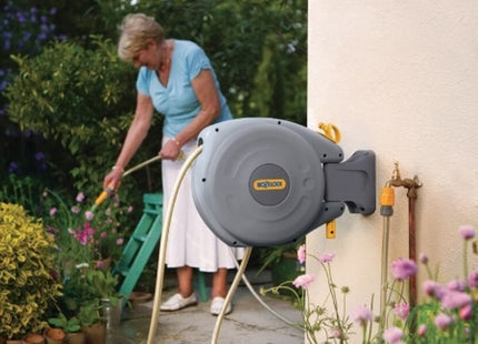 HOZELOCK RULLO AVVOLGITUBO AUTO REEL AUTOMATICO CON MT10 DI TUBO