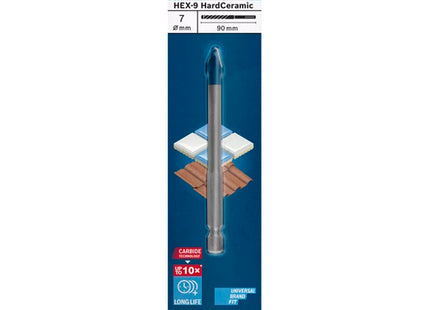 BOSCH PUNTA PER CERAMICA/VETRO MOD. EXPERT HEX-9 HARD CERAMIC D.MM12X 90
