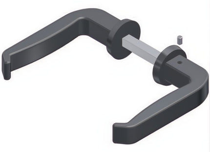 NOVA-FERR MANIGLIA IN LEGA VERNICIATA NERA CON GRANO PER QUADRO MM8