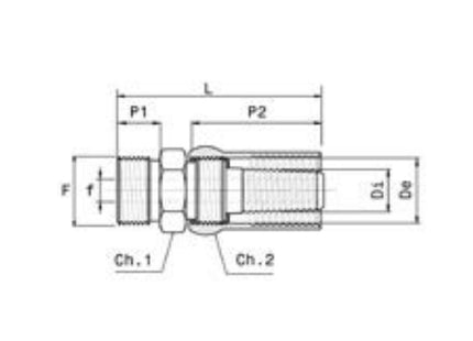 ANI ART. 28/B ATTACCO GIGANTE MASCHIO CON MASCHERINA 3/8"M D.MM10X21*