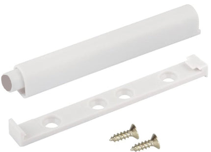 METAL STYLE PREMI/APRI CON PARACOLPO IN PLASTICA BIANCO MM120X75