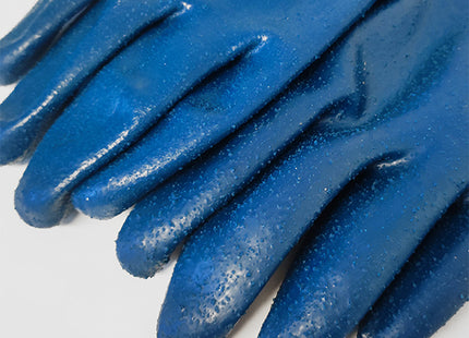 GUANTI PER SABBIATURA MOD. LAMPOBLAST COLORE BLU/NERO TG L