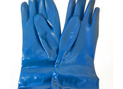 GUANTI PER SABBIATURA MOD. LAMPOBLAST COLORE BLU/NERO TG L