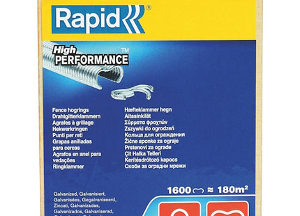 RAPID PUNTI PER RETI VR22 ZINCATI SCATOLA PZ1600