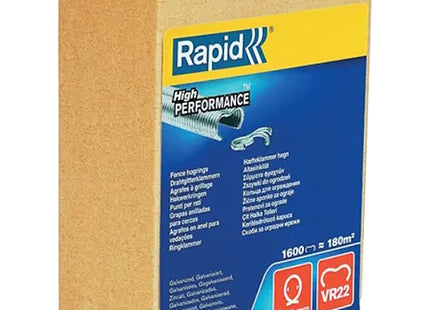 RAPID PUNTI PER RETI VR22 ZINCATI SCATOLA PZ1600