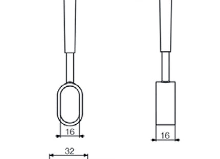 METAL STYLE REGGITUBO REGOLABILE APERTO IN ZAMA PER TUBI OVALI CROMATO