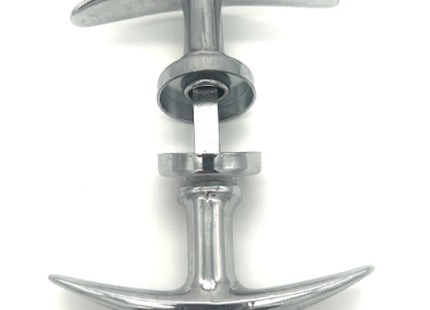 MANIGLIA MARTELLINA PER BASCULANTI CON RONDELLA QUADRO MM8 CROMATA*