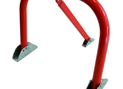 DISSUASORE DI SOSTA AUTO LUCCHETTABILE VERNICIATO ROSSO