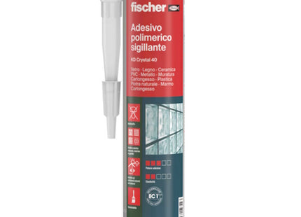 FISCHER ADESIVO SIGILLANTE KD CRYSTAL 40 CRISTALLINO ML290