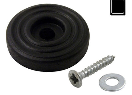 SODIFER SOTTOPIEDI IN GOMMA D.MM23 NERO CON VITE BLISTER DA PZ 8