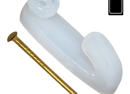 SODIFER GANCI DA PARETE IN NYLON GHIACCIO CON CHIODO OTTONATO PZ10