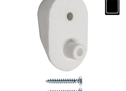 SODIFER REGGITUBO LATERALE MIGNON IN PLASTICA CON PERNO BIANCO CONF.PZ2