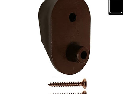 SODIFER REGGITUBO LATERALE MIGNON IN PLASTICA CON PERNO MARRONE CONF.PZ2