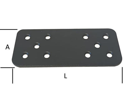 MINUTEX PIASTRA GIUNZIONE DIRITTA MM 90X40X2,5 ACCIAIO GRAFITE