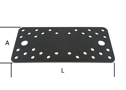 MINUTEX PIASTRA GIUNZIONE DIRITTA MM200X90X3 ACCIAIO GRAFITE