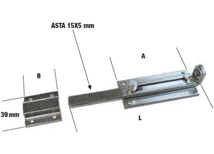 MINUTEX CATENACCIO PORTALUCCHETTO MIGNON ZINCATO BIANCO MM160