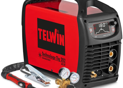TELWIN SALDATRICE TECHNOLOGY TIG 202 AC/DC 230V + ACCESSORI