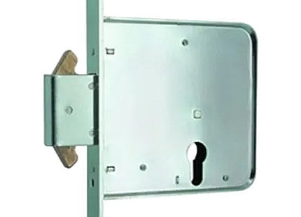 MG SERRATURA INFILARE A DOPPIO GANCIO PER CANCELLI CON CILINDRO ART.562