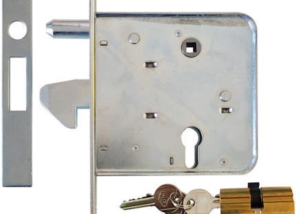 MG SERRATURA INFILARE A GANCIO PER CANCELLI CON CILINDRO ART.568