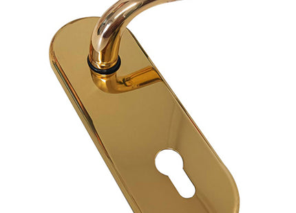 AZZI KIT GUARNITURA INTERNO PORTE CON FORO YALE OTTONATO