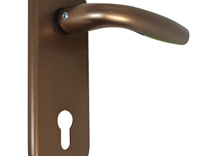 AZZI KIT GUARNITURA INTERNO PORTE CON FORO YALE BRONZATO