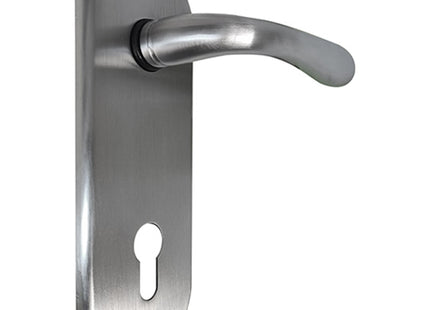 AZZI KIT GUARNITURA INTERNO PORTE CON FORO YALE CROMO SATINATO