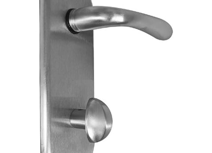 AZZI KIT GUARNITURA INTERNO PORTE CON POMOLO CILINDRO CROMO SATINATO