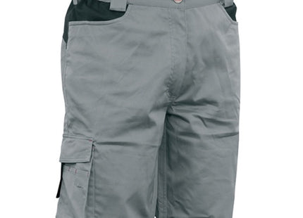 ISSA BERMUDA DA LAVORO LINE STRETCH MULTITASCHE COLORE GRIGIO TG.S*