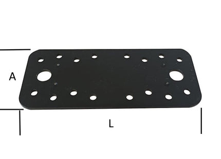 MINUTEX PIASTRA GIUNZIONE DIRITTA MM130X55X2,5 ACCIAIO GRAFITE